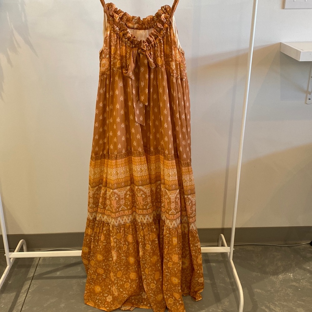 SPELL utopia stewpot sundress in cinnamon